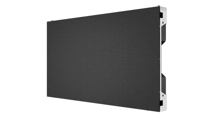 Angled view of an Absen A27 V3 fine-pitch indoor LED cabinet